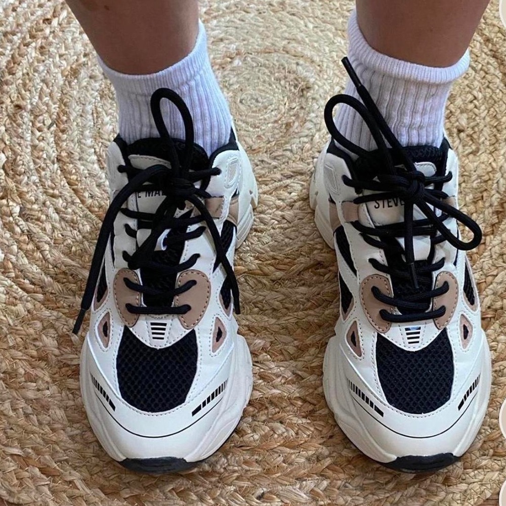 Steve Madden Black and White Sneakers - Picture 13 of 13